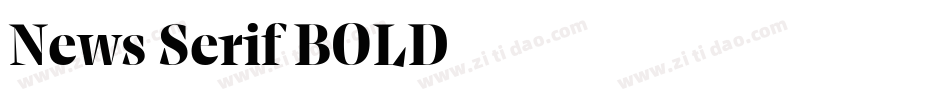 News Serif BOLD字体转换